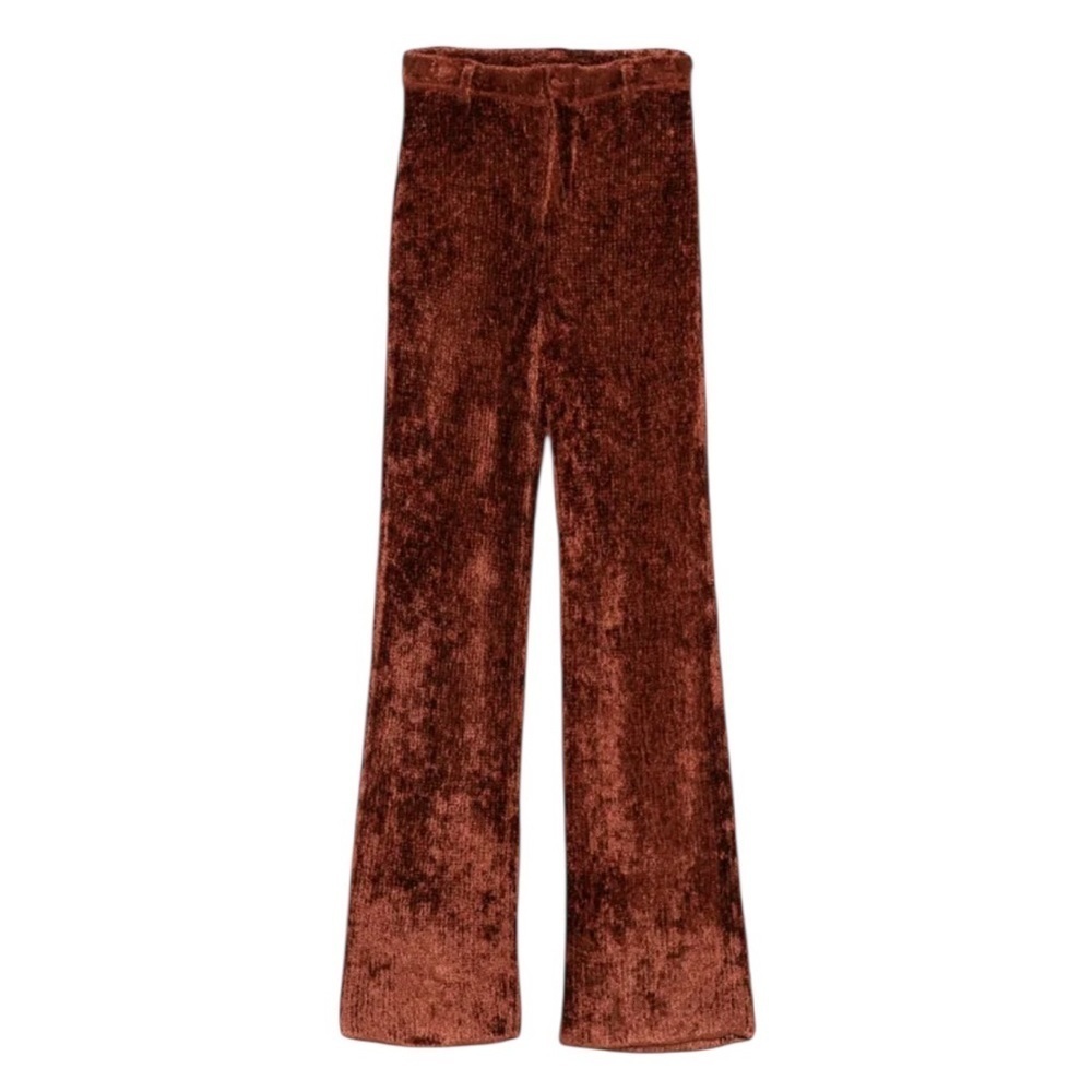 NWT Aya Muse Chenille Cyro Pant in Rust Size S
